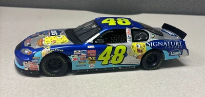2003 Jimmie Johnson #48 Lowe’s SpongeBob SquarePants 1:24 Nascar Diecast - Image 1 of 2