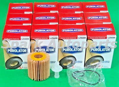 Case of 12 Engine Oil Filter PUROLATOR L25608 For TOYOTA Camry, LEXUS, CH9972 - Image 1 of 3
