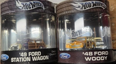 Lote de 2 latas de aceite Ford Wagon 2003 Hot Wheels 1948 y 1949 Foto 1 de 4