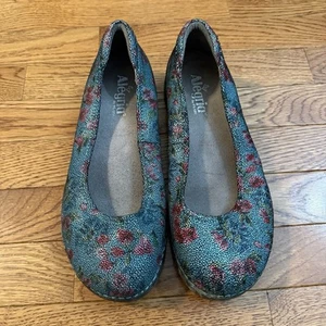 Alegria Floral  Petal Leather Comfort Shoes Ballet Flats Cushioned Womens 8.5 - Picture 1 of 7