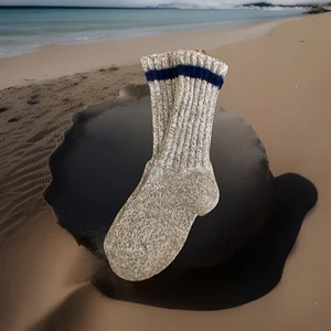Vintage Herren Wolle dicke Socken 16" Länge - Bild 1 von 2
