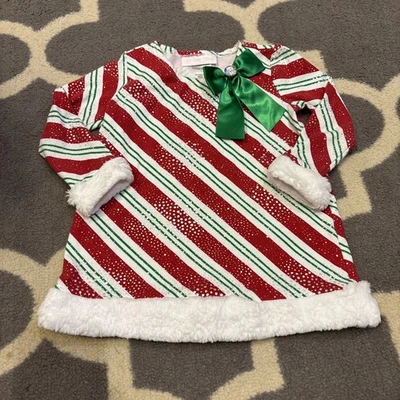 Camisa Bonnie Baby 24 M Navidad Manga Larga Roja y Verde Vacaciones Invierno Foto 1 de 4