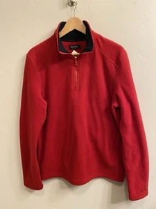Nautica Men’s NWT Size Small Red 1/4 Zip Fleece Pullover Sweatshirt $70 - Picture 1 of 17