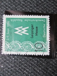 aus Priv Sammlung = Briefmarke gelaufen DDR 10 Pfg 1956 Leipziger Messe - Bild 1 von 1