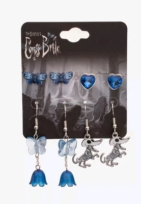 Juego de 4 pendientes Corpse Bride BNWT 🦋🦋  Foto 1 de 2
