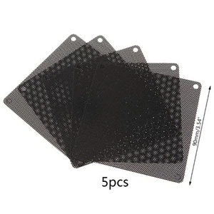 Computer Dust filter Computer Fan Filters Cooler PVC Black Dustproof for Case Co - Afbeelding 1 van 8