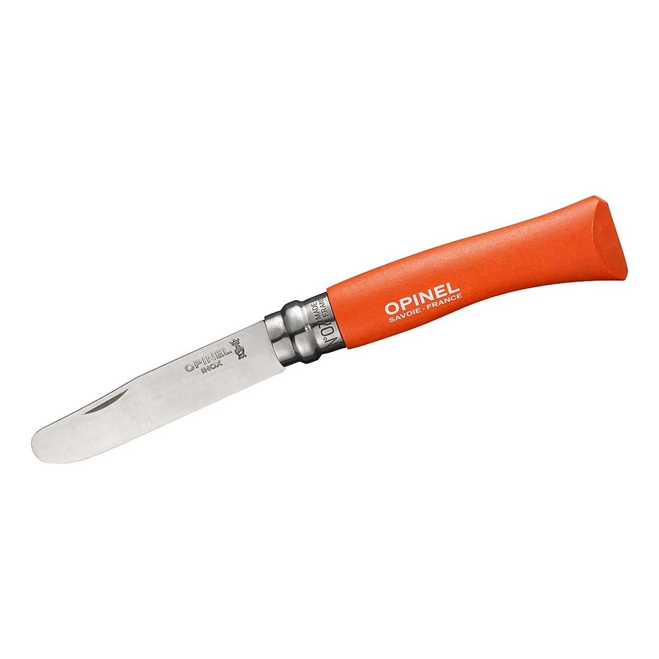 Opinel Kindermesser No 07 rostfrei Buchenholz orange
