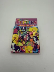 Vintage 1990’s Lisa Frank Puppies Eraser Set Open Box - Bild 1 von 7