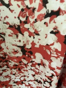 Lane  Bryant Womans V Neck Sleeveless  Top 18-20 Red,Blk Tan Print - Picture 1 of 3