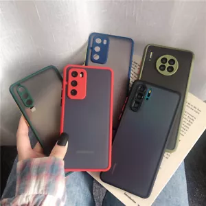 Shockproof Rugged Matte Case Cover For Samsung S21 S20 S22 A12 A21s A22 A32 A52 - Picture 1 of 16