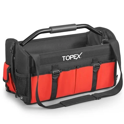 TOPEX 16 Inch Tool Bag, Tool Organiser with Multi-Pockets, Large Tool Tote Bag - image 1 of 4