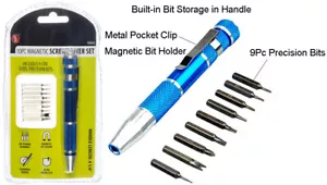 TORX SCREWDRIVER KIT FOR POCKET T3 T4 T5 T6 T8 STAR TRIANGEL SPANNER BIT - Picture 1 of 4