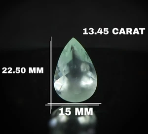 Natural Aquamarine Milky Blue Aquamarine Pear Aquamarine 13.45 Cts 22.5x15 mm - Bild 1 von 4
