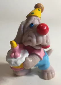 Wrinkles Dog 1985 Ganz Bros. Toy PVC Figure 2" Birthday Cake Party Hong Kong - Picture 1 of 20