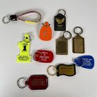 Lot of 10 VTG Advertisement Keychains Small Business Texas Mixed Bundle