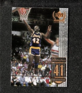 JAMES WORTHY 1999 Mazzo superiore CENTURY LEGGENDE #41 Lakers Tar Heals NUOVO DI ZECCA - Foto 1 di 2