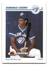 Domingo Cedeno 1991 Line Drive AA #352 Knoxville Blue Jays BASEBALL
