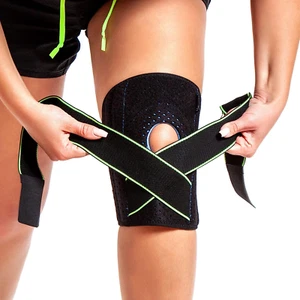 Unisex Alpha Genial Knee Brace Adjustable, style# X001V4737N, color Black - Picture 1 of 3