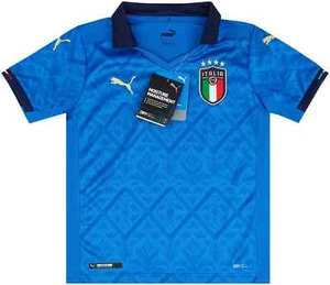 BNWT 20-21 Italy Puma Home Jersey Blue XS KIDS 7-8 Years (128 cm) - Picture 1 of 2
