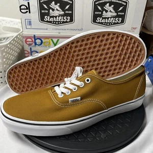 New Vans Authentic Color Theory Golden Brown Sneakers New Men's US Size 13 - Picture 1 of 11