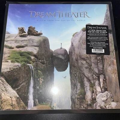 Dream Theater A View From The Top Of The World 2LP+CD+Bookelet Tan Colored Vinyl - Image 1 of 3
