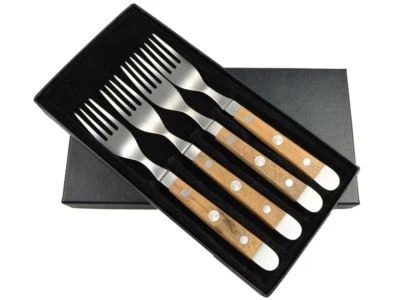 Güde Alpha Fasseiche Besteckset *4-E013/09 Tafelgabeln im Geschenkkarton - Bild 1 von 4