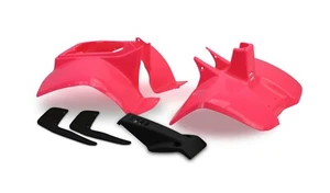 Plastics Set For Suzuki LT50 Pink Front, Rear Fender Bodywork Panels, Mud Flaps - Picture 1 of 4