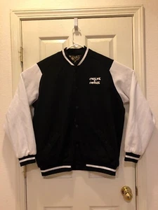 Chaqueta de béisbol Crooks and Castles con botones delanteros para hombre 2XL negra reversible - Imagen 1 de 12