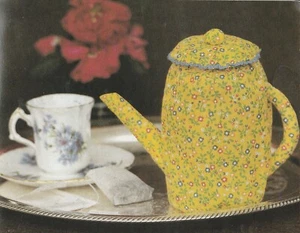Soporte para bolsa de té para tetera - tela Calico - patrón de costura SOLAMENTE - Imagen 1 de 2