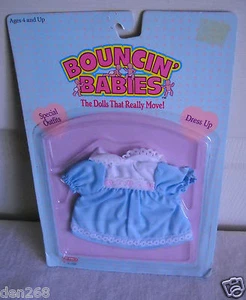#8995 NRFC Vintage Galoob Bouncin' Babies Dress Up Outfit Clothes - Picture 1 of 1