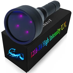 Convoy L21B-X4 365nm UV Flashlight- Long Range Fluorescent Mineral Hunting light - Picture 1 of 29