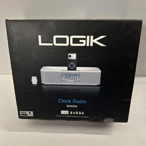 LOGIK CLOCK RADIO MI4004 - WHITE - New / Unused / iPod - Picture 1 of 4