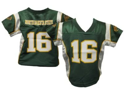 New North Dakota State Bison #16 Toddler Infant Size 2T Green Jersey - Image 1 of 4