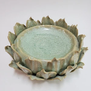 Ceramic Artichoke Candle Bowl - Picture 1 of 8