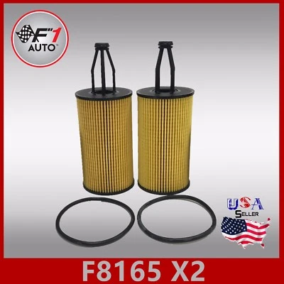 FILTRO DE ACEITE PREMIUM F8165 (X2 PIEZAS) para MERCEDES-BENZ E300 E350 E400 E550 y GL450 Foto 1 de 4