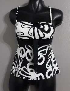 WOMAN'S VENUS ONE PIECE SUMMER BIKINI TOP.BUTTERFLY PRINT.SIZE S - Picture 1 of 8