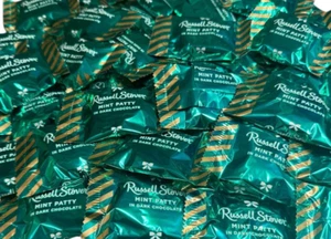 Russell Stover Mint Patty in Dark Chocolate, Bulk & Delicious Candy (2 Pounds) - Picture 1 of 5