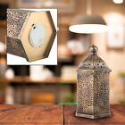 Rustic Moroccan Lanterns Brass Effect Metal With Hang Buckle Small/Medium/Large