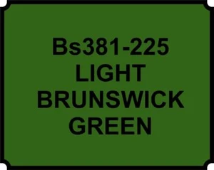 Cellulose Car Body Classic Vintage Paint BS381-225 LIGHT BRUNSWICK GREEN Gloss - Picture 1 of 3