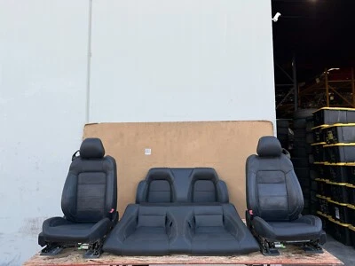 ASIENTOS DELANTEROS TRASEROS IZQUIERDO DERECHO FORD MUSTANG GT CONVERTIBLE 2015-2023 OEM NEGRO Foto 1 de 4