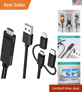Versatile HDMI Adapter: 1080P Smartphone to TV Projection with App Support - Picture 1 of 10