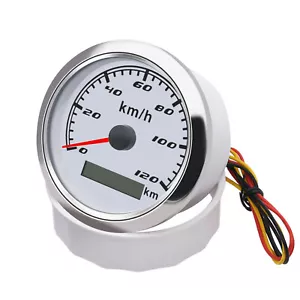 85mm Digital GPS Tacho Tachometer Kilometerzähler 0-120km/h für Auto Boot - Bild 1 von 7