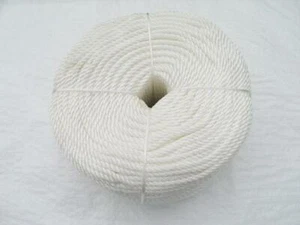 Cuerda de nailon blanca de 8 mm 220 metros bobina de 3 hebras - 220 m barco vela envío yate - Imagen 1 de 1