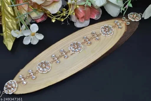 Hermoso conjunto de joyas para el cabello Matha Patti enchapado en oro para mujeres Foto 1 de 1