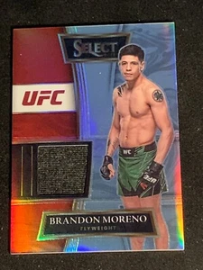 BRANDON MORENO - 2022 SELECT UFC RELIC ERINNERUNGSSTÜCKE SILBER PRIZM PARALLEL - Bild 1 von 2