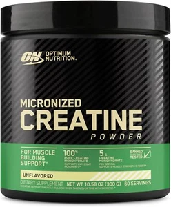 Optimum Nutrition, Micronized Creatine Monohydrate Powder, 5000mg, Unflavored - Picture 1 of 8