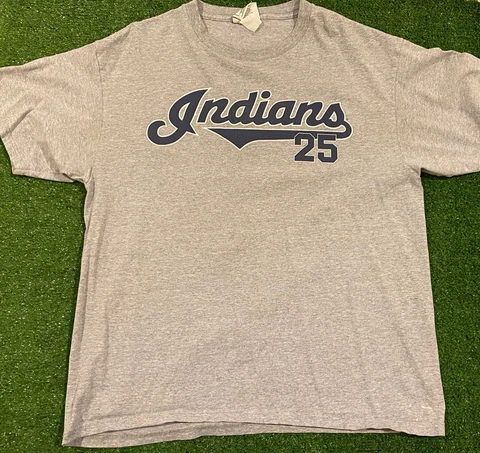 vintage lee sport 1999 cleveland indians jim thome jerseycT-shirt size XL Cover