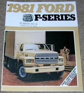 1981 Ford Truck F-Series F-600 F-700 F-800 Brochure vendita concessionario NOS 0,99 spedizione - Foto 1 di 5
