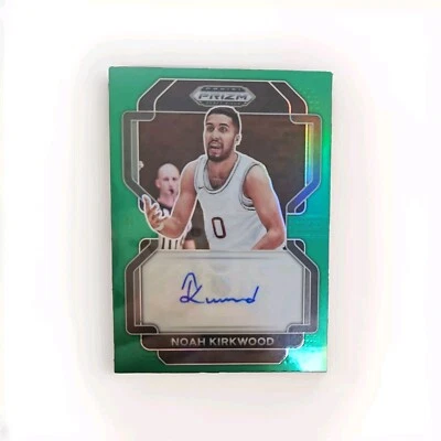 2022 Panini Prizm Draft Noah Kirkwood Auto Draft Picks Green Parallel #DP-NKI - Image 1 of 2