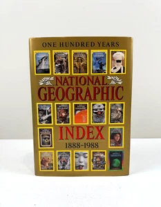 National Geographic Index Hardcover Book - One Hundred Years 1888 - 1988 - Picture 1 of 23